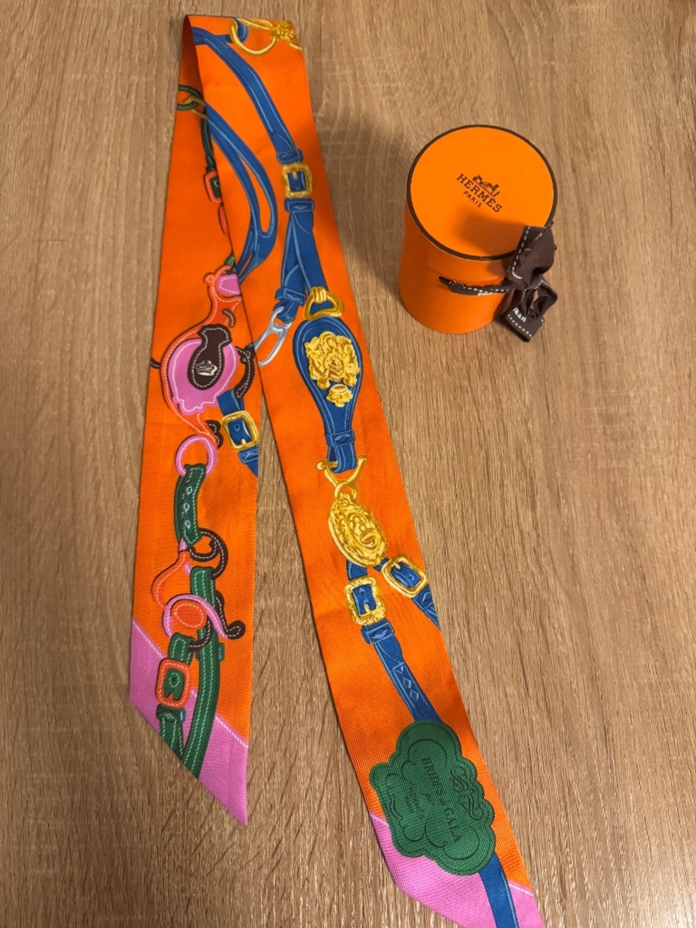 Hermes Orange Twilly
